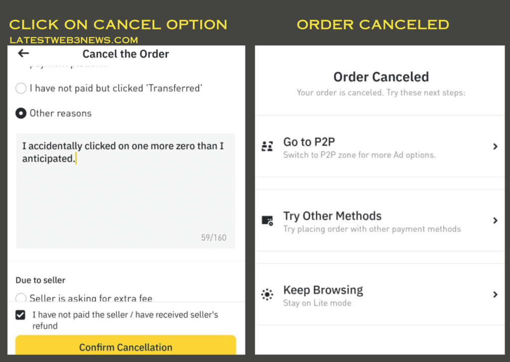 Successful Order Cancellation