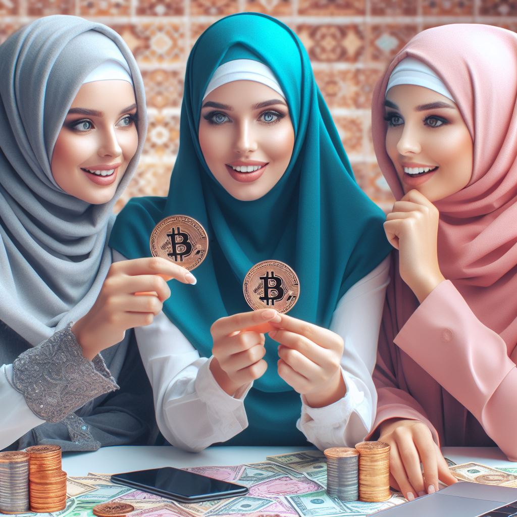 girls are discussing different cryptocurrencies